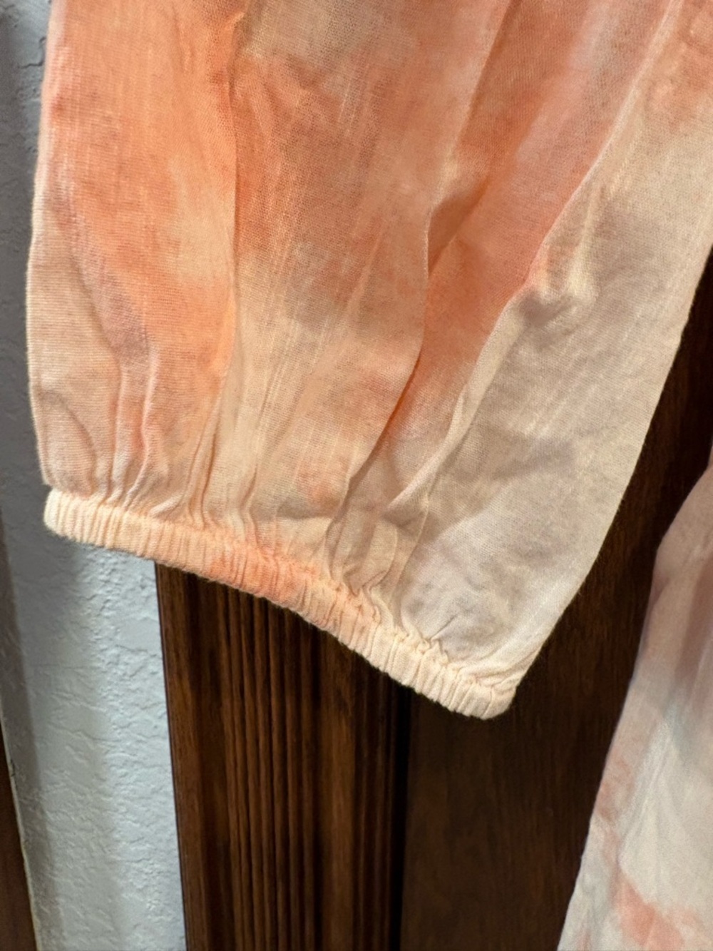 GAP Cotton Dress L tiered peach ivory - Picture 8 of 12